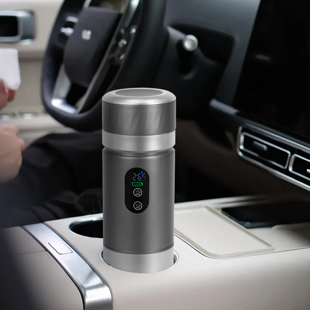 Coffee Maker - Draagbare zelfverwarmende espresso koffiemachine met LED-scherm,