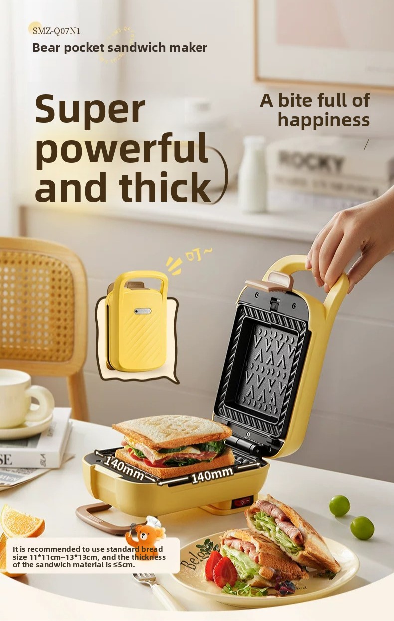 Toaster - Huishoudelijke verdikte hete pers sandwichmaker multifunctionele