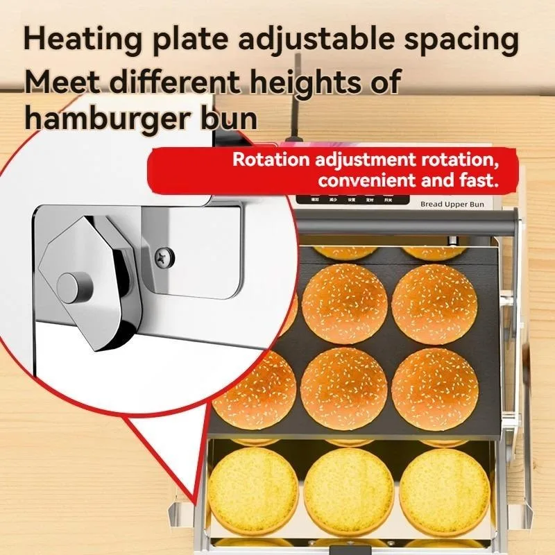 Toaster - Commerciële dubbelzijdige automatische burgergrill kleine elektrische