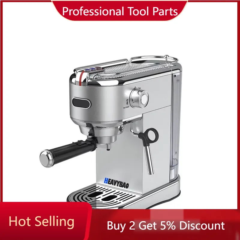 Coffee Maker - Heavybao 1450W Commerciële RVS Druppelkoffiemachine met