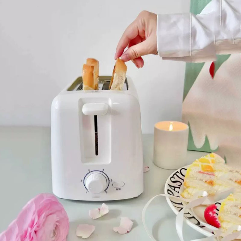 Toaster - 220V roestvrijstalen elektrische broodrooster broodbakoven ontbijtmachine