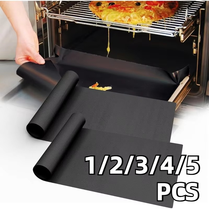 Microwave Oven - 1/2/3/4/5PCS Zwart BBQ Grill Mat Oven