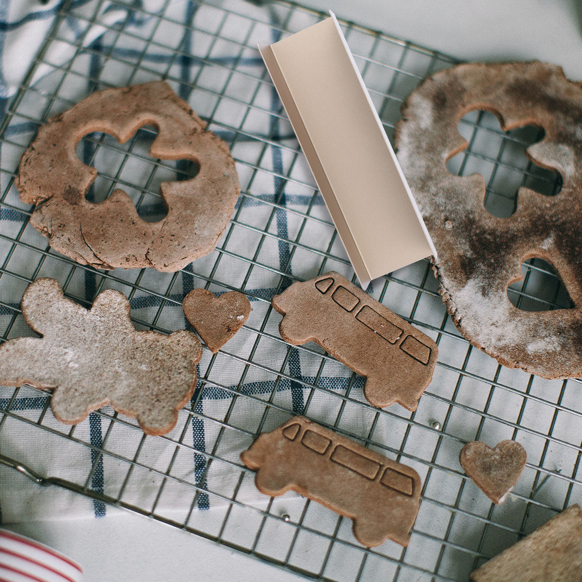 Air Fryer - U-vormige roestvrijstalen anti-aanbakvorm voor koekjes, biscuits