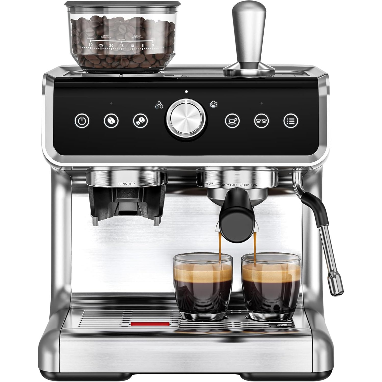 Coffee Maker - EUHOMY Elektrische Espressomachine met Koffiemaler 20