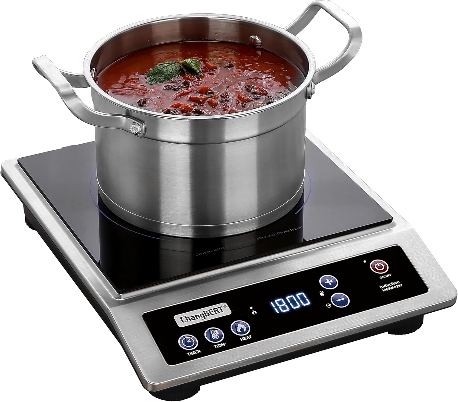 Induction Cooktop Portable - Inductiekookplaat, draagbare kookplaat van professionele kwaliteit,