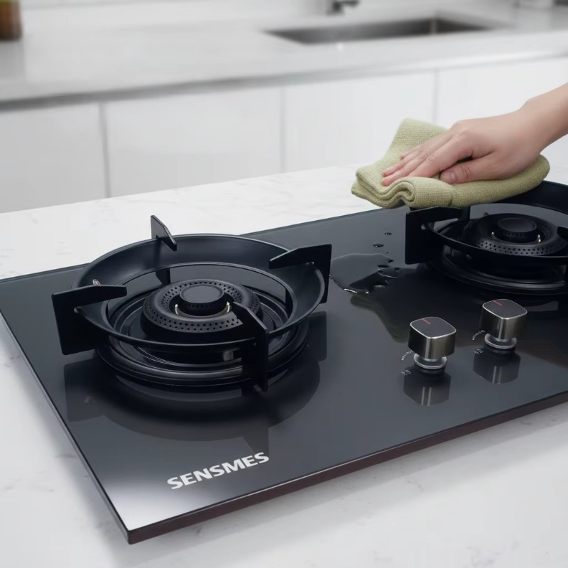 Kitchen Appliances In - Zwart gehard glazen paneel 2-pits inbouw