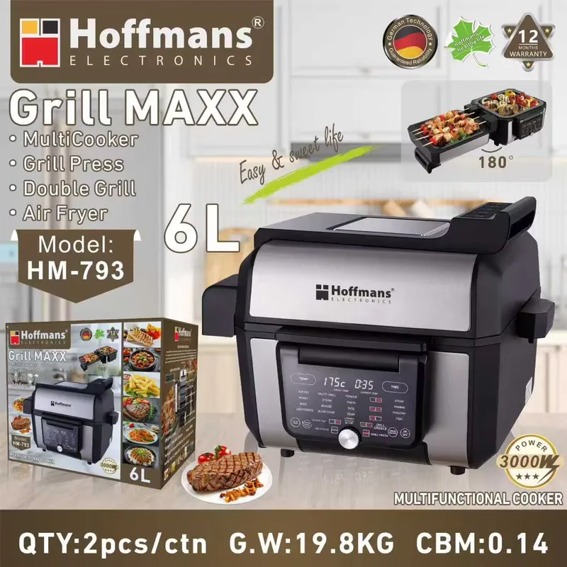 Hoffmans 6L 3000W Digitale Air - Air Fryer recensie en prijs