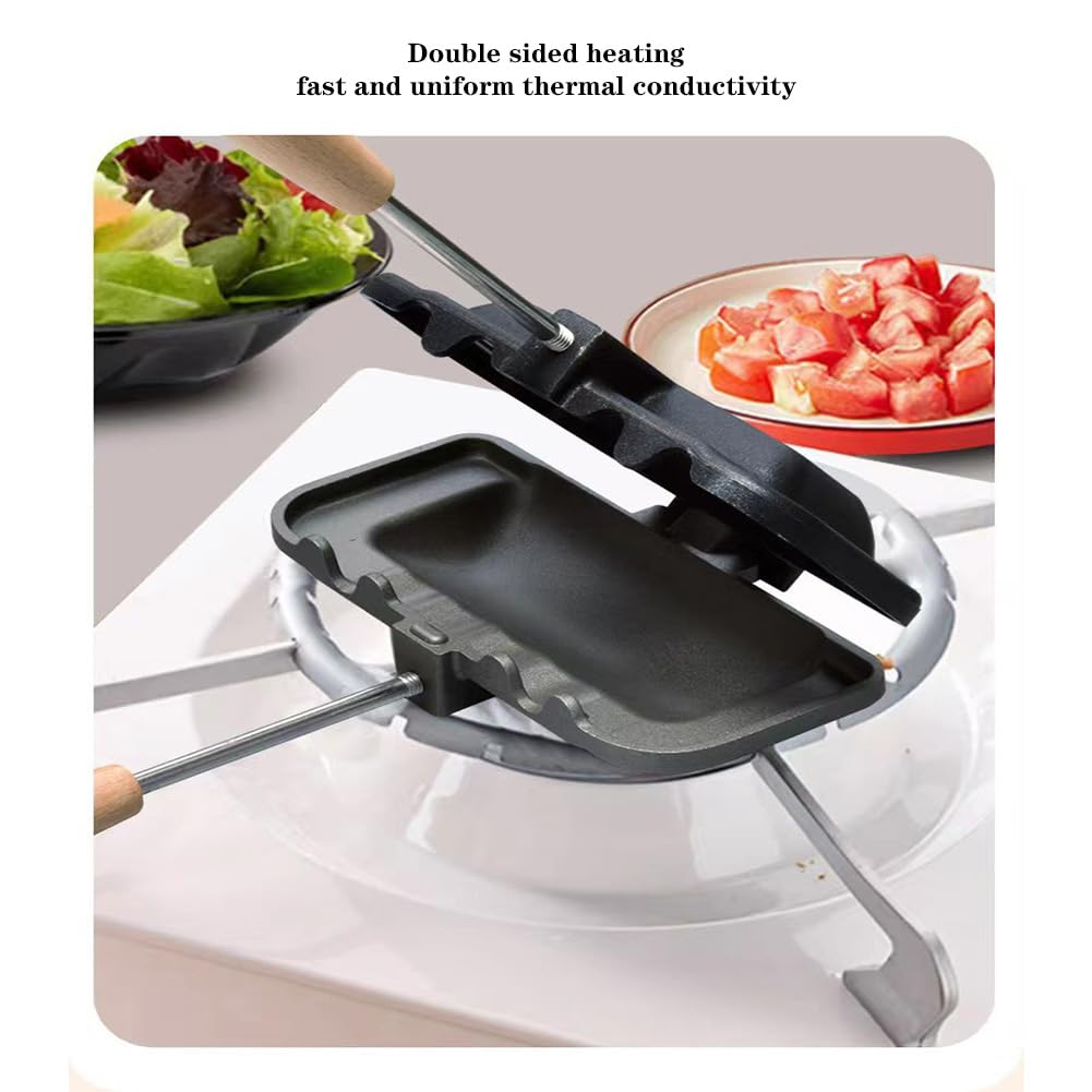 Sandwichmaker met houten handv - Toaster recensie en prijs