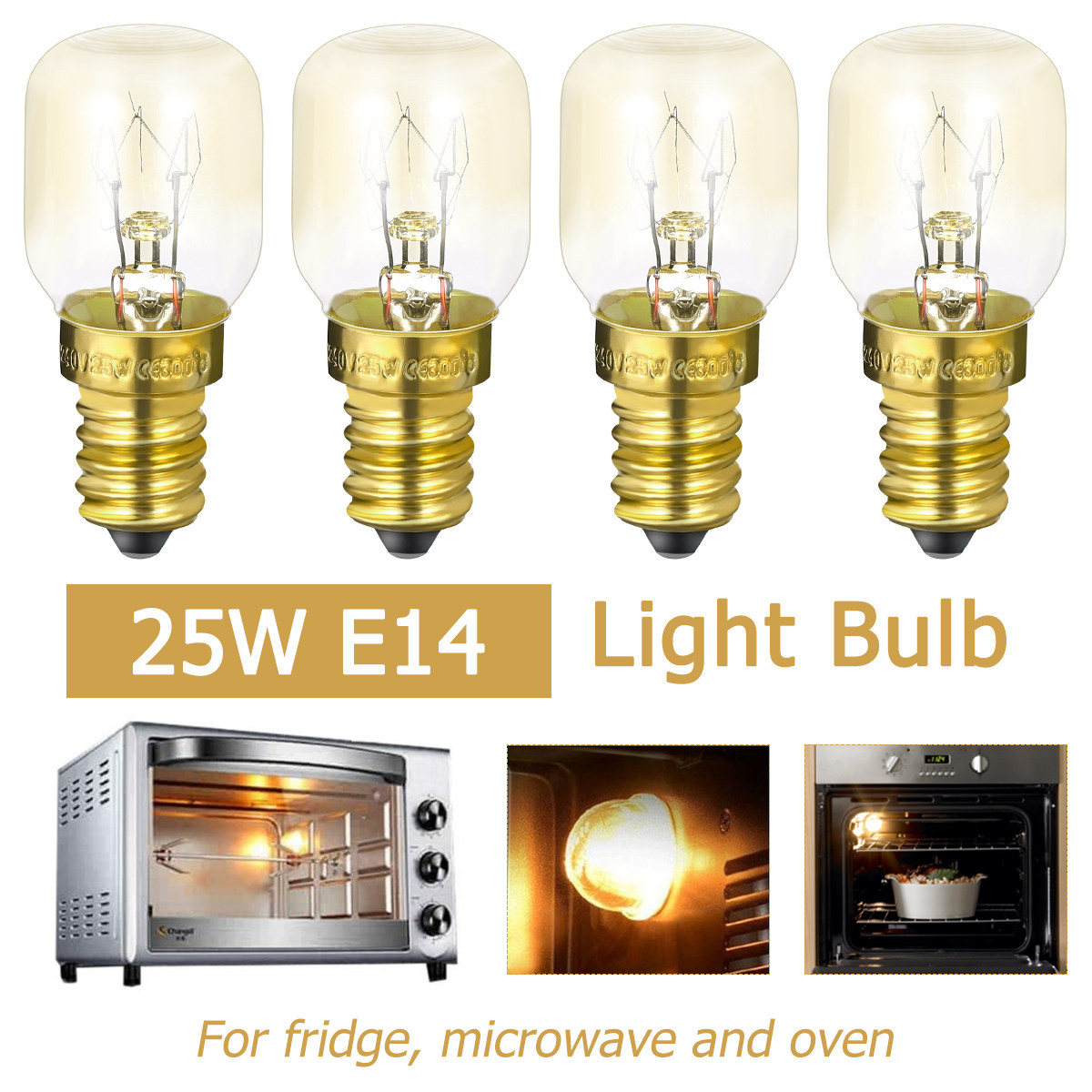 4 stuks E14 oven-microgolflamp - Microwave Oven recensie en prijs