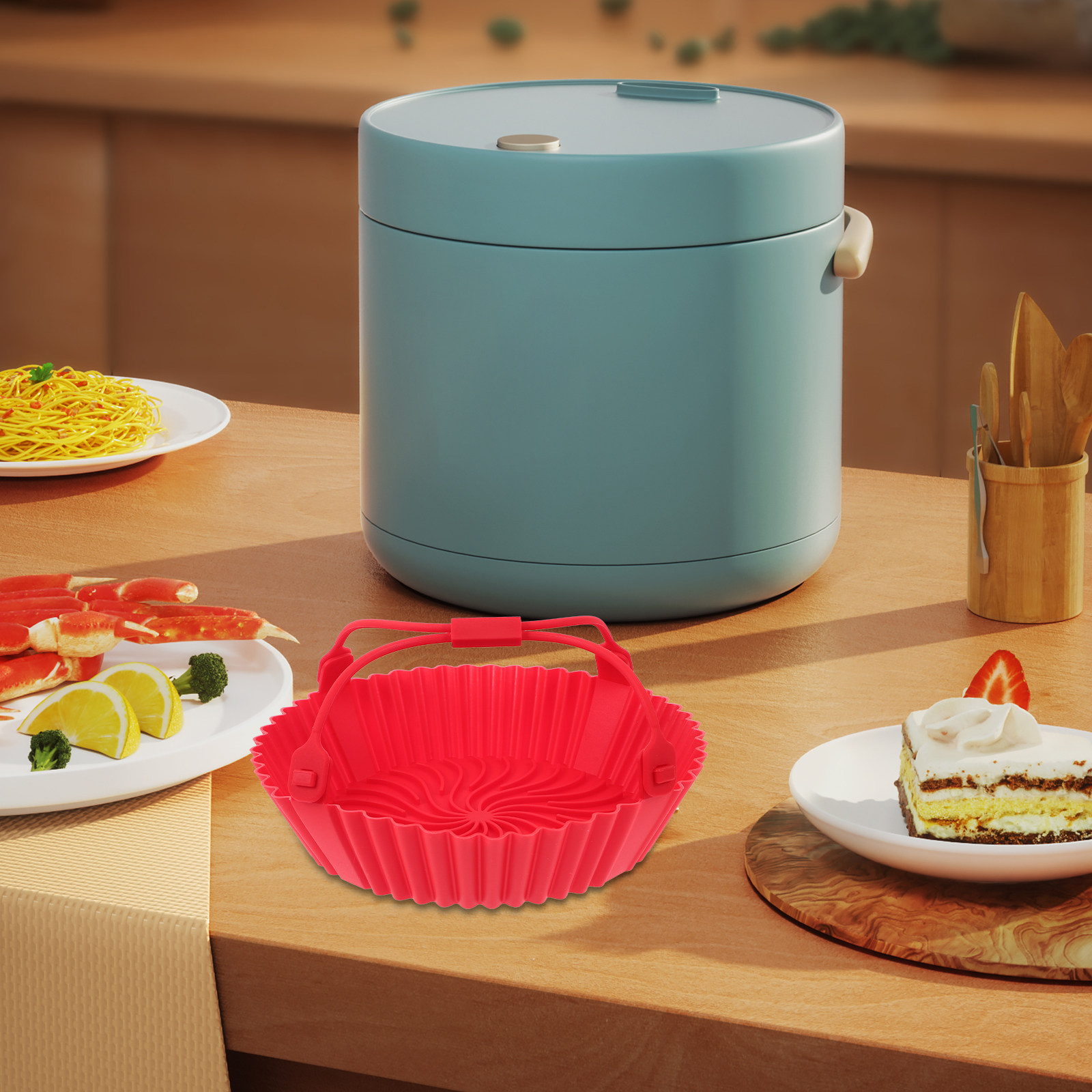 Siliconen bakvorm voor de airf - Air Fryer recensie en prijs