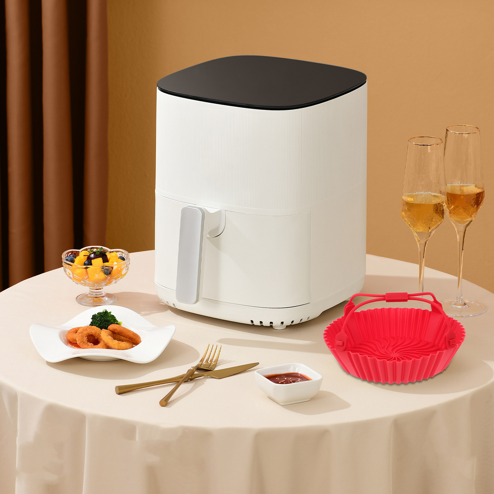 Siliconen bakvorm voor de airf - Air Fryer recensie en prijs