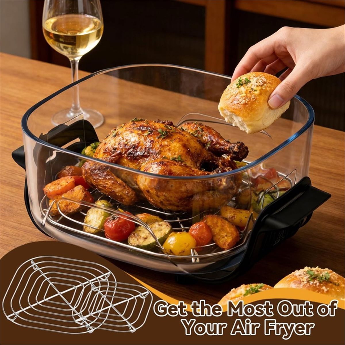 update. 3 stuks roestvrijstale - Air Fryer recensie en prijs