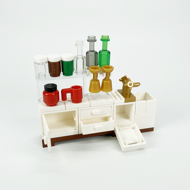 Moc Block Creatief Speelgoed K - Kitchen Appliances Cabinet recensie en prijs
