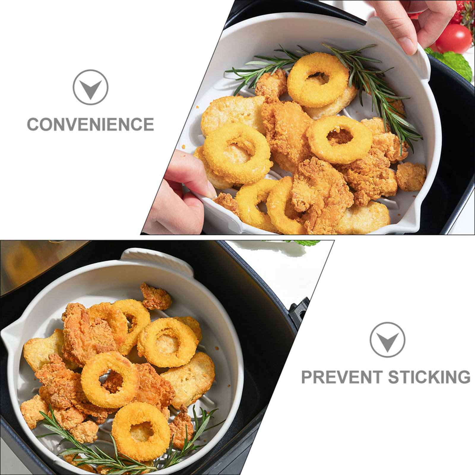 Huishoudelijke siliconen bakma - Air Fryer recensie en prijs