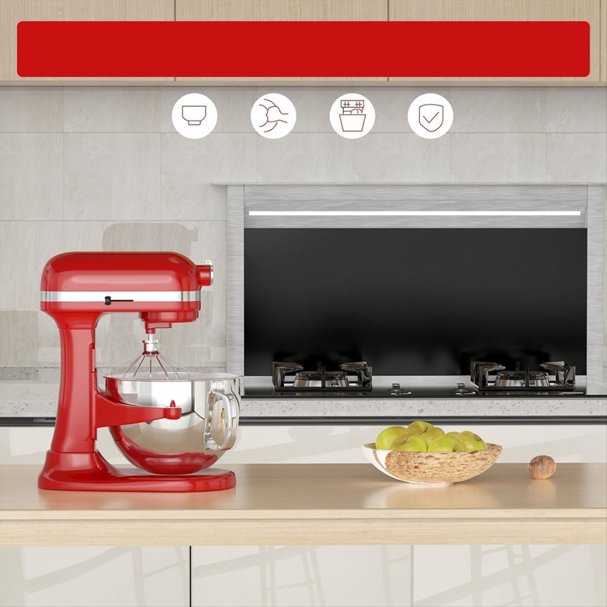 6QT roestvrijstalen mengkom vo - Stand Mixer recensie en prijs