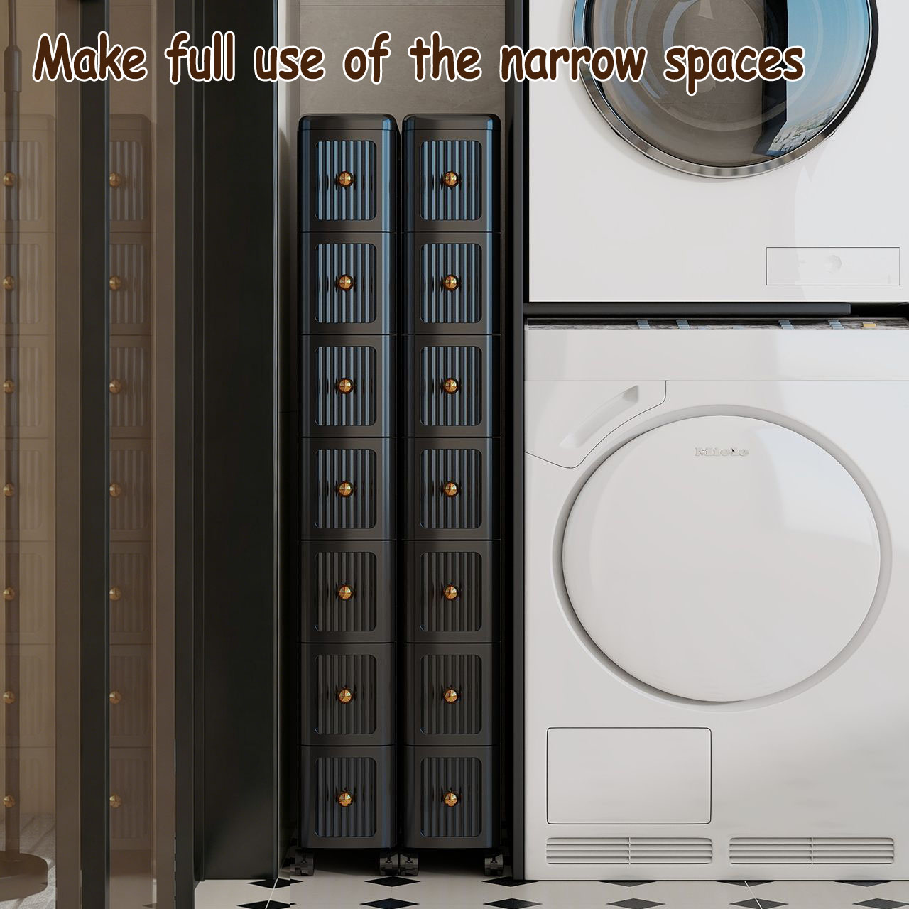 15 cm smalle opbergkast met la - Kitchen Appliances Cabinet recensie en prijs