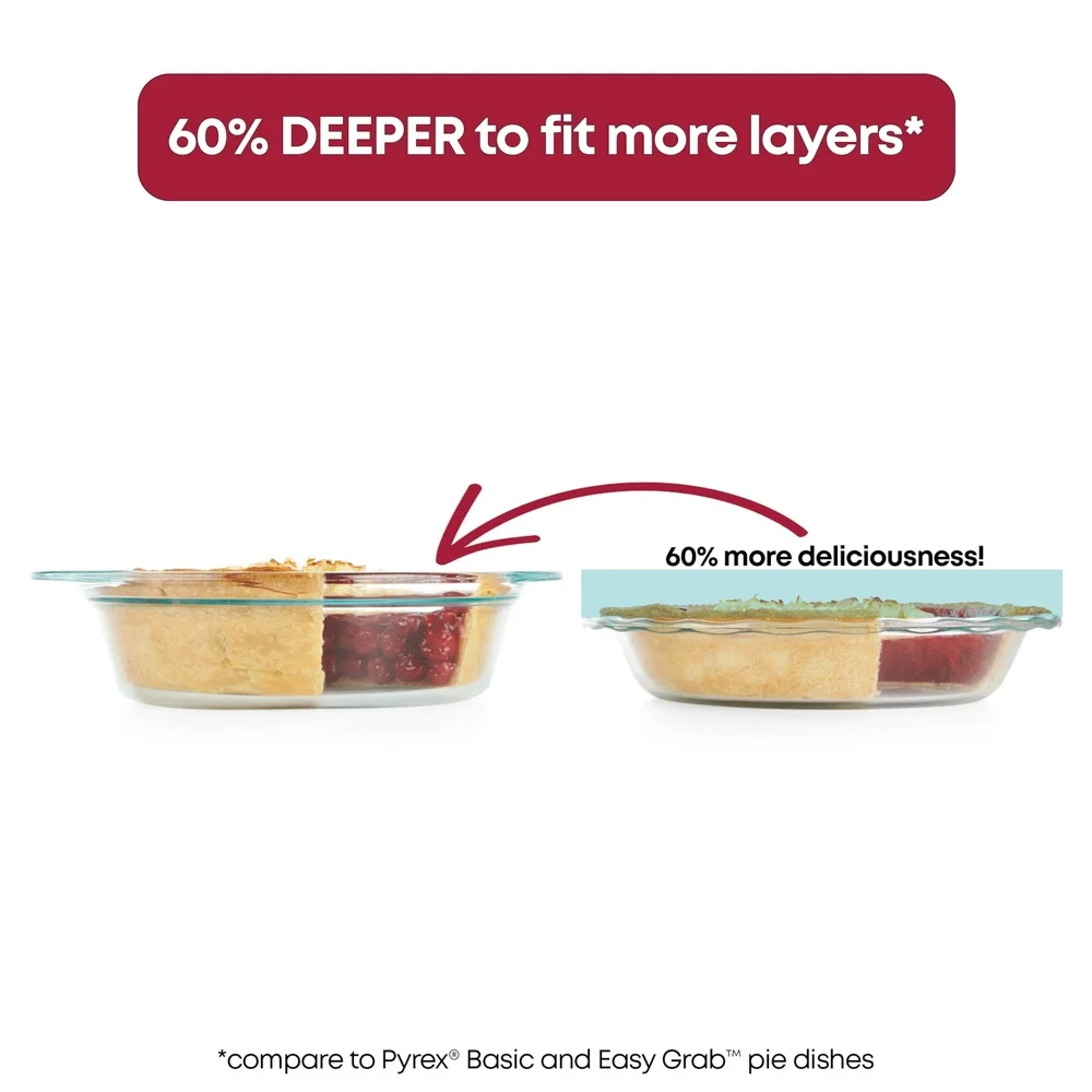 Diepe ronde glazen bakschotel  - Microwave Oven recensie en prijs