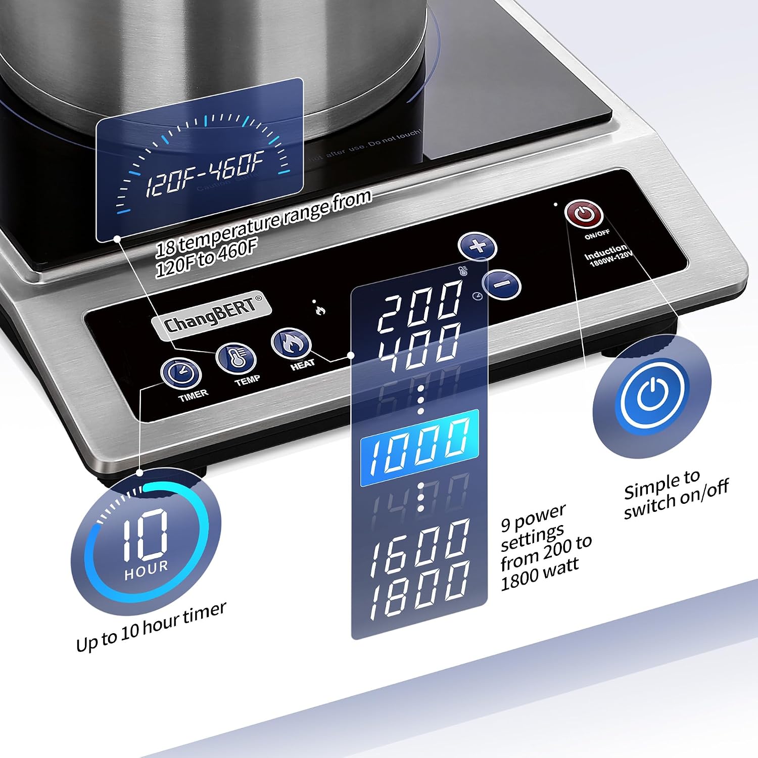 Inductiekookplaat, draagbare k - Induction Cooktop Portable recensie en prijs