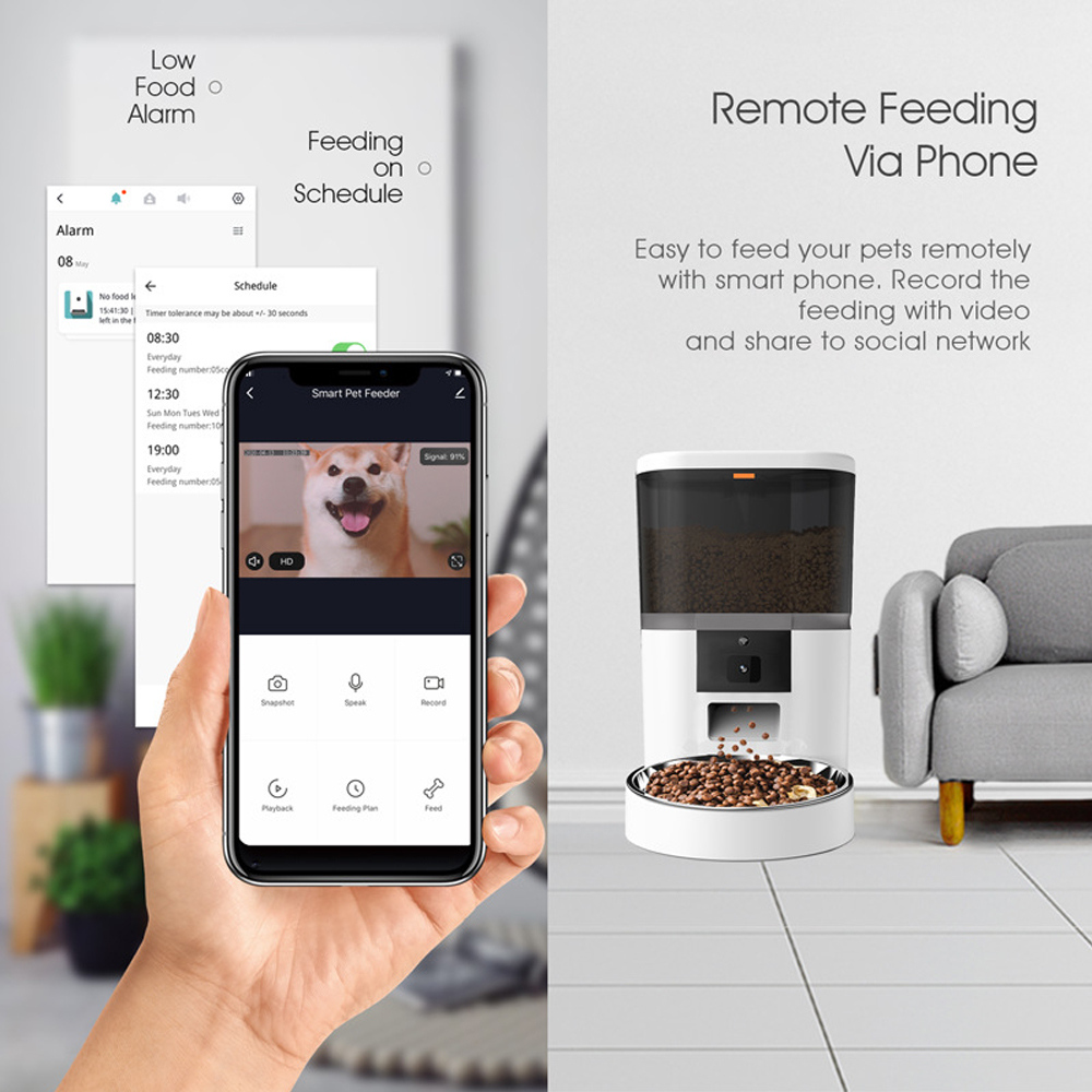 4L Smart Pet Feeder met grote  - Kitchen Appliances Video recensie en prijs